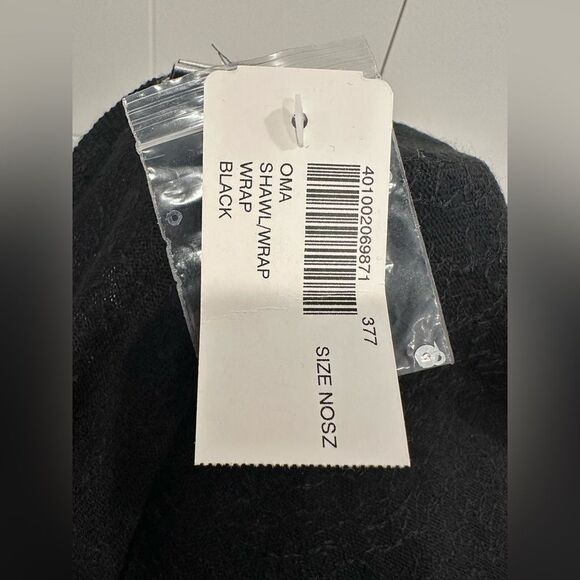 NWT Chico’s Black sequin Shawl Wrap scarf - Picture 6 of 7